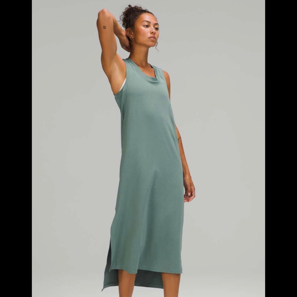 Lululemon All Yours tank maxi dress size S/M TEAL Price Firm!